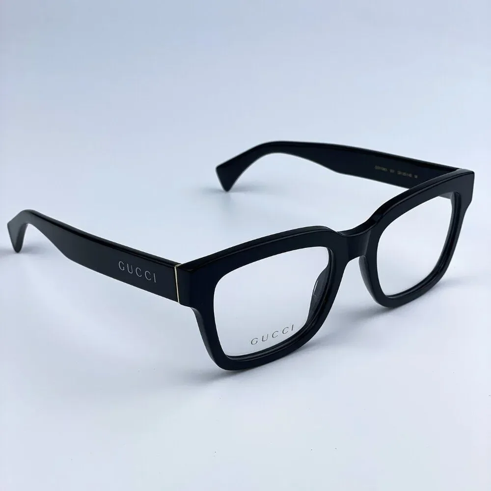 Gucci GG1138O 001 Black Square Men Eyeglasses BRAND NEW